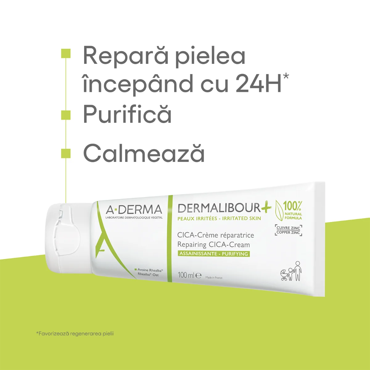 Crema anti-iritatii Dermalibour+Cica, 100 ml, A-Derma