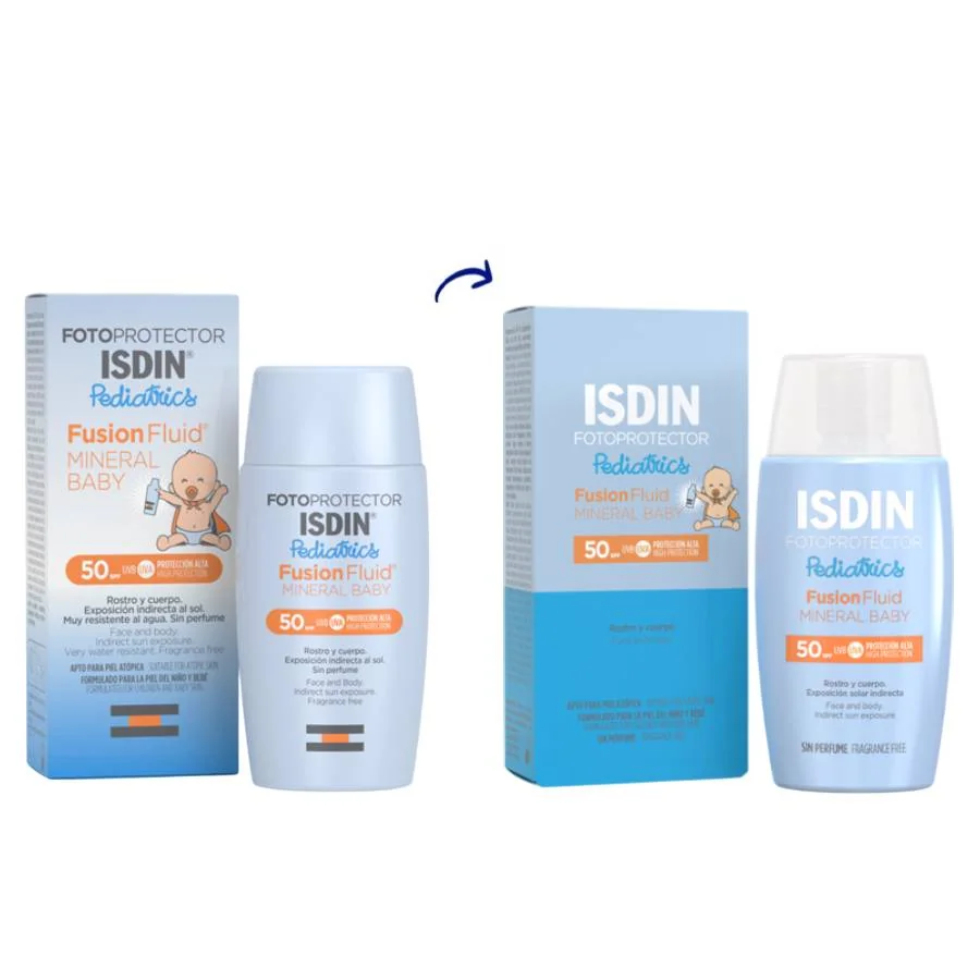 Fluid mineral fotoprotector pentru copii SPF50, 50ml, Isdin