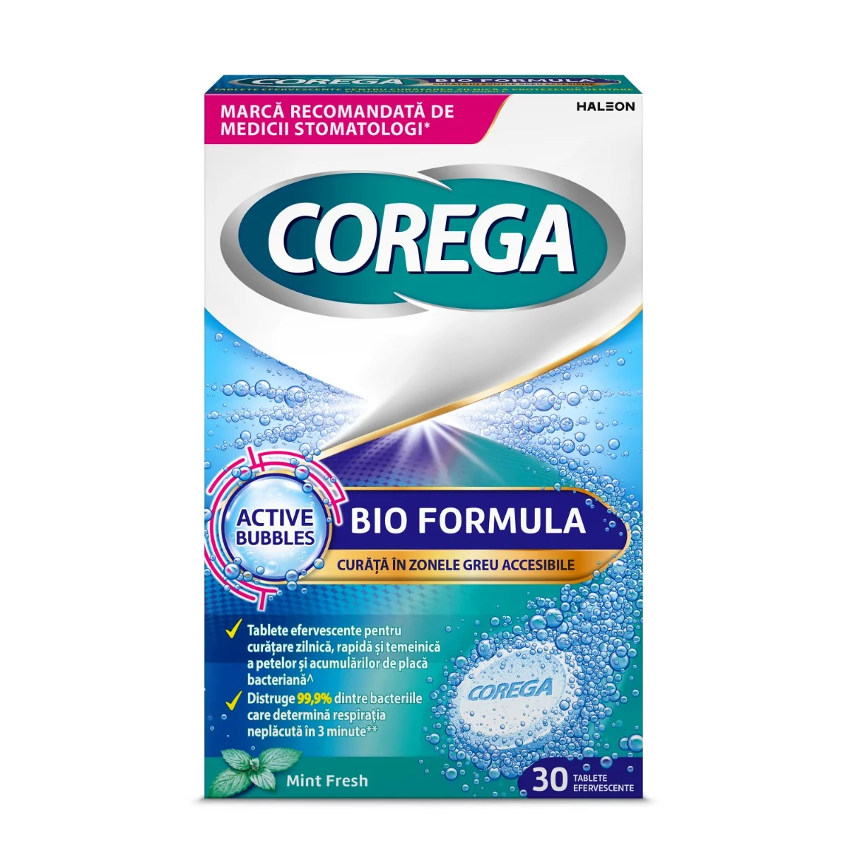 Tablete Bio Formula, 30 tablete efervescente, Corega
