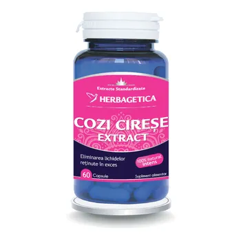 Cozi de Cirese Extract, 60 capsule, Herbagetica 