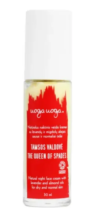 Crema hidratanta de noapte pentru ten normal si uscat Queen of Spades, 30ml, Uoga Uoga