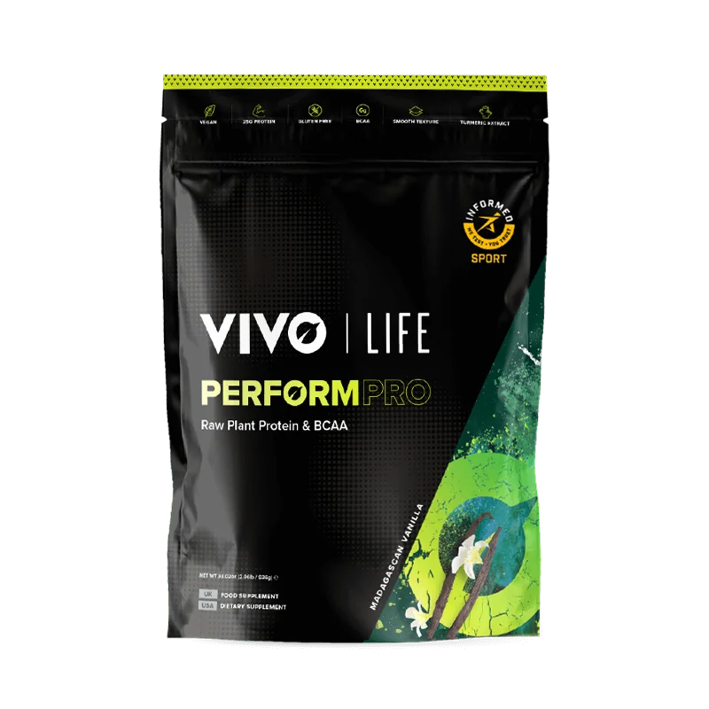 Proteine vegetale si BCAA cu aroma de Vanilie Perform Pro, 936g, Vivo