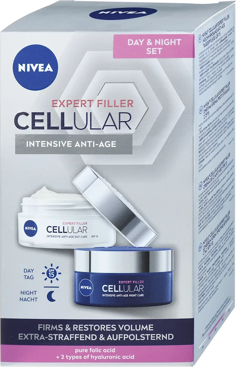 Set rutina anti-rid Cellular Firming Crema de zi 50ml + Crema de noapte 50ml, Nivea