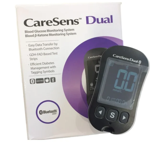 Glucometru Dual Glucoza si Cetone 100 teste + 100 ace, 1 bucata, i-Sens