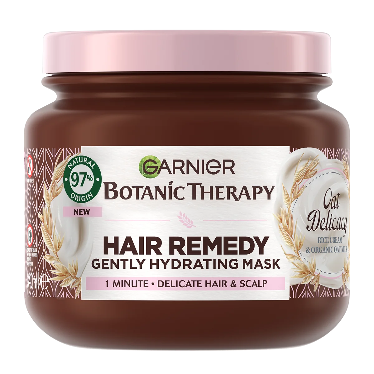 Masca pentru par si scalp sensibil Oat Delicacy Botanic Therapy, 340ml, Garnier