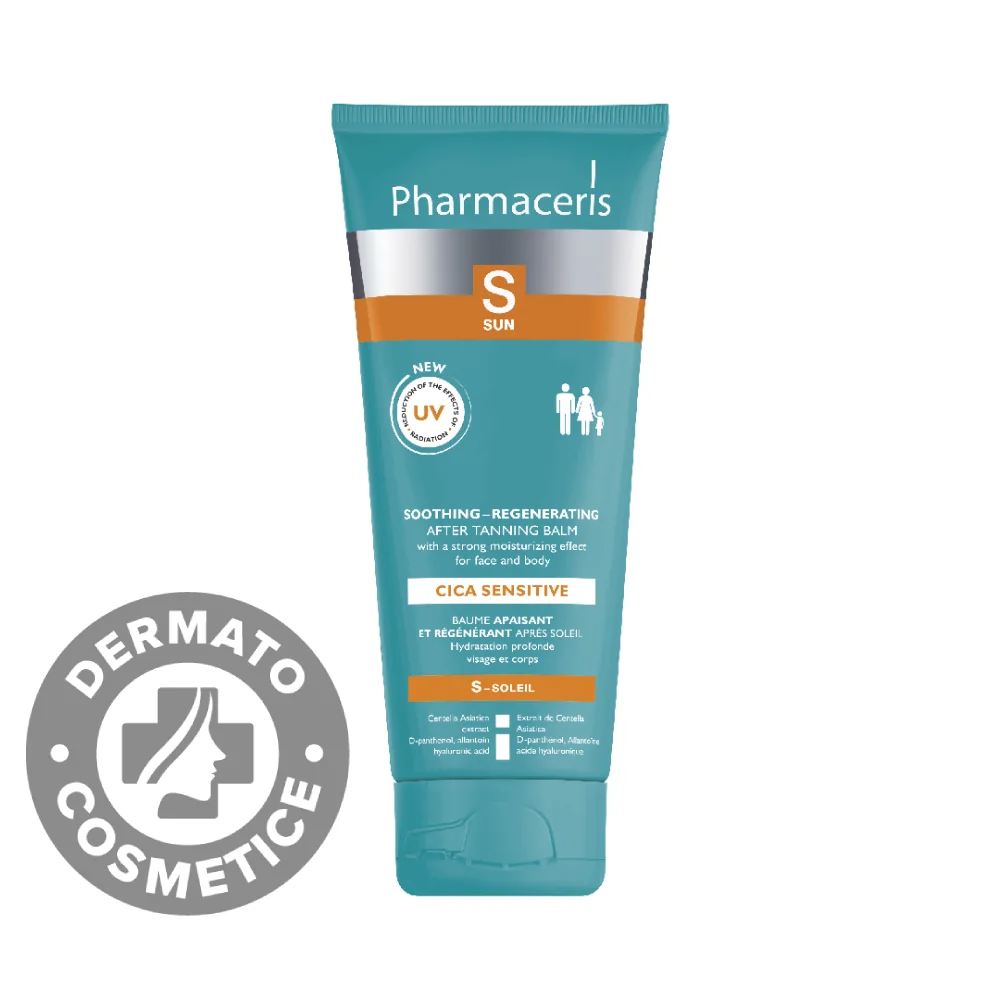 Balsam calmant si regenerant dupa plaja Cica Sensitive, 200ml, Pharmaceris