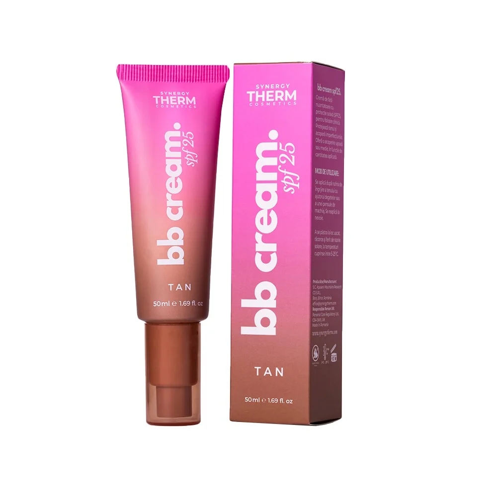 BB cream cu SPF 25 Tan, 50ml, Synergy Therm