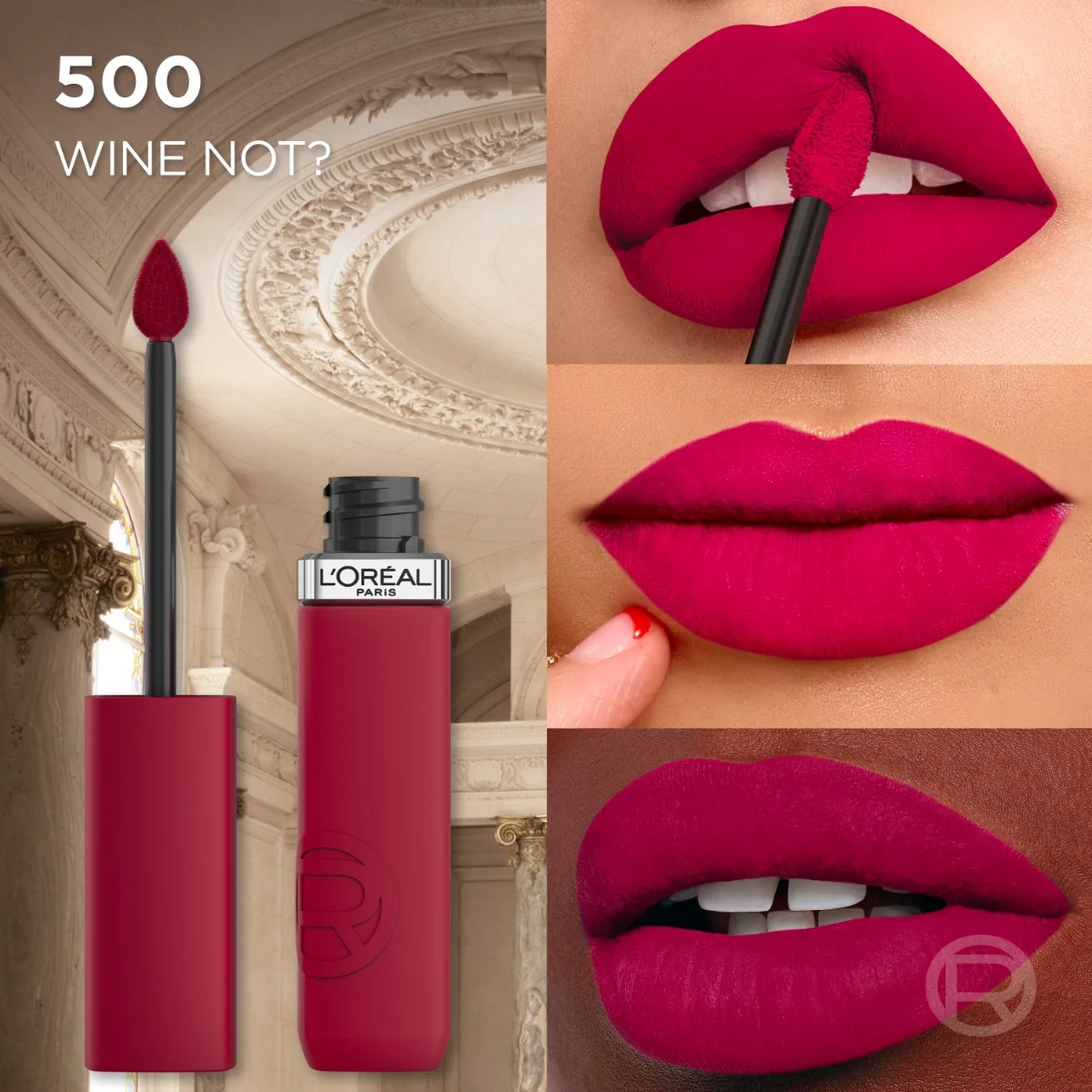 Ruj lichid mat rezistent la transfer Infaillible Matte Resistance 500 Wine Not, 5ml, L'Oreal Paris