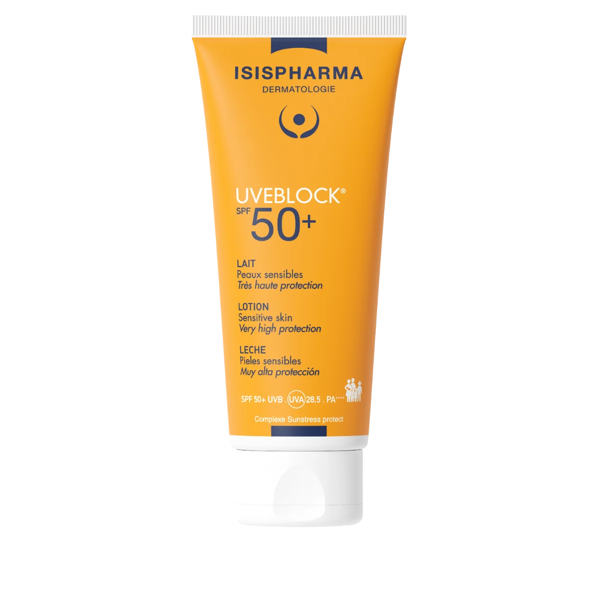 Lotiune protectie solara hidratanta SPF50+ UVEBLOCK, 100ml, Isis Pharma