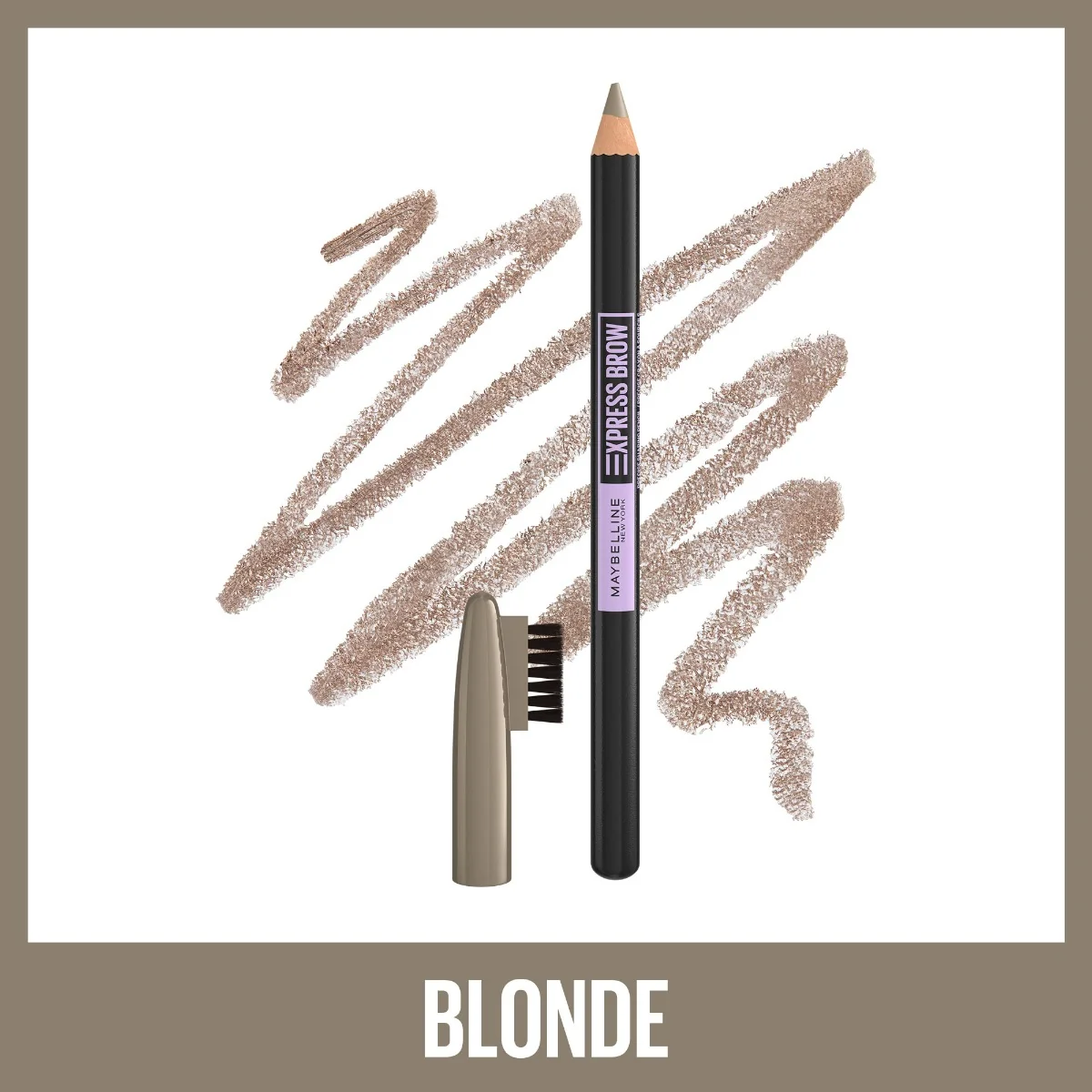 Creion pentru sprancene 02 Blonde Express Brow Shaping Pencil, 1g, Maybelline
