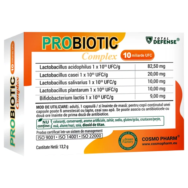 Probiotic Complex, 30 capsule vegetale, Cosmopharm