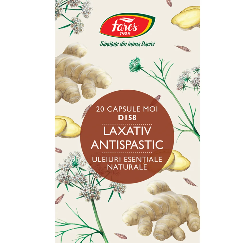Laxativ atispastic D158, 20 capsule, Fares