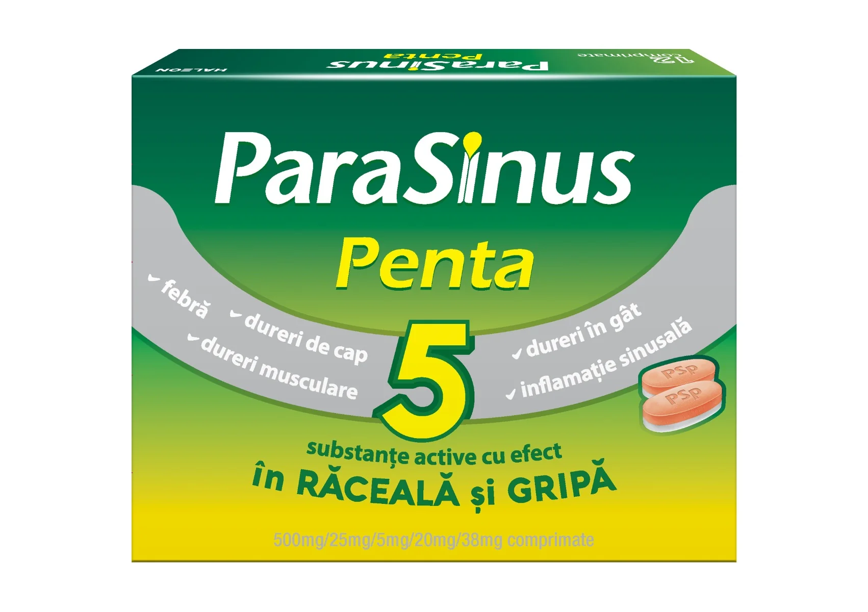 Parasinus Penta, 12 comprimate, Haleon