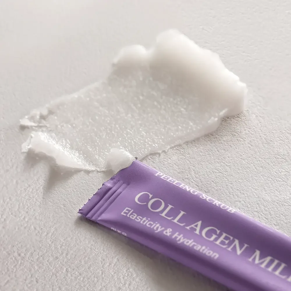 Scrub facial cu colagen si efect de peeling, 40 bucati, Mizon