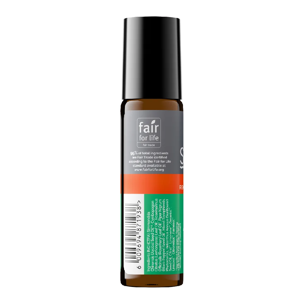 Roll-on cu uleiuri esentiale pure organice Ecocert concentrare Focus, 10ml, Soil