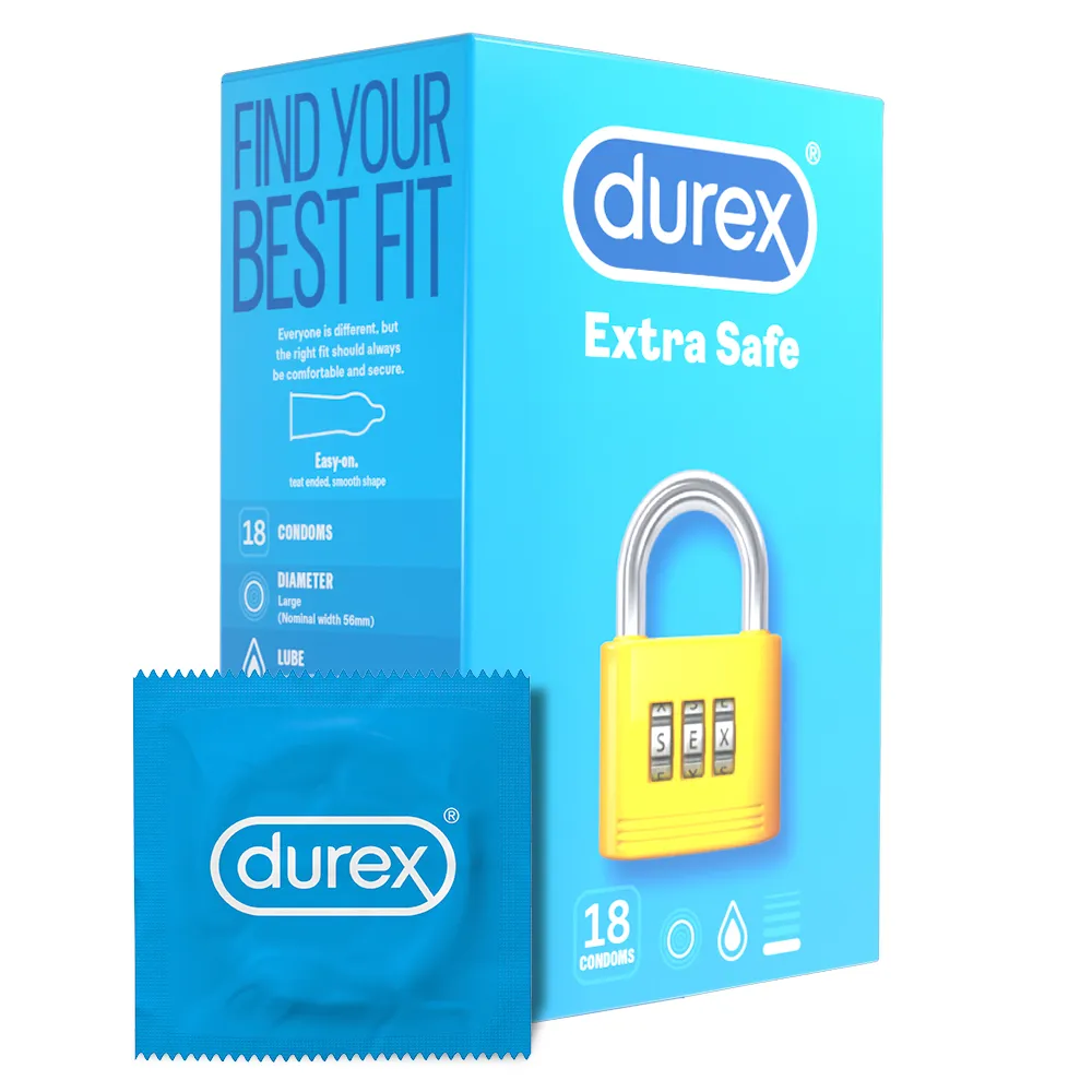 Prezervative Extra Safe, 18 bucati, Durex 