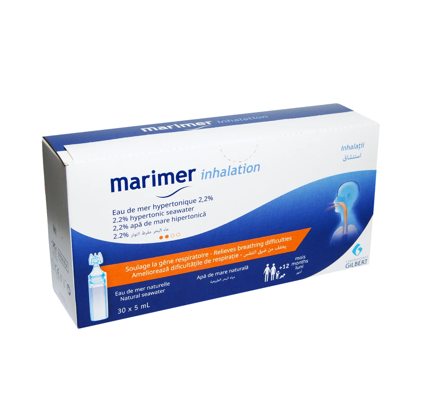 Apa de mare hipertonica 2.2%, 5ml x 30 unidoze, Marimer