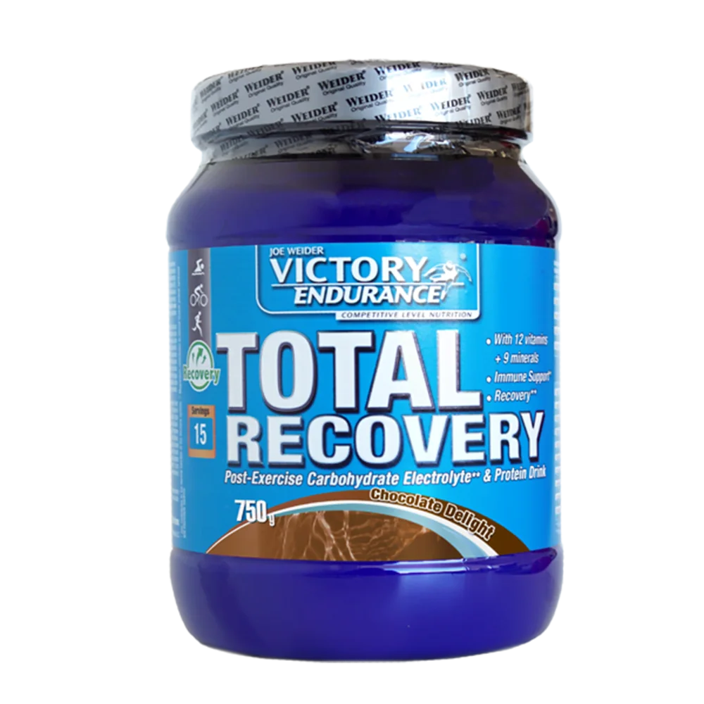 Pulbere post-workout cu aroma de Chocolate Total Recovery, 750g, Weider