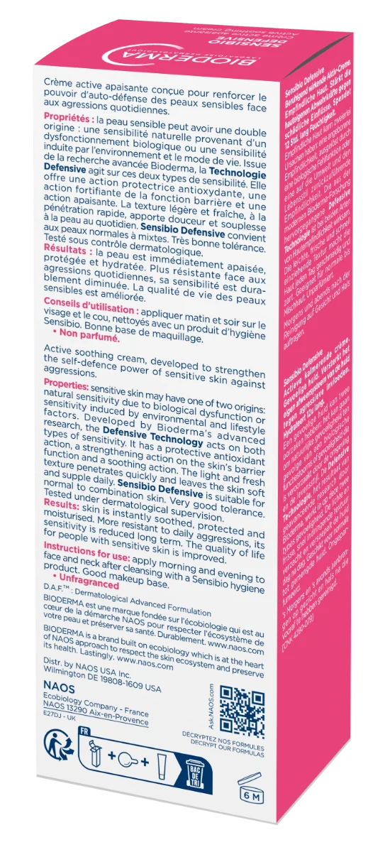 Crema Sensibio Defensive, 40ml, Bioderma