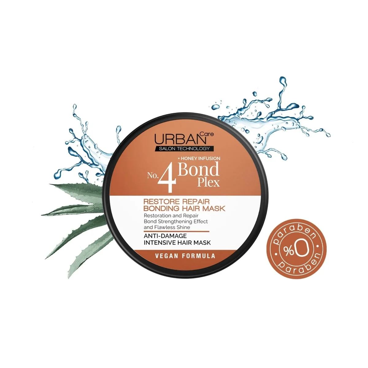 Masca de par pentru reparare si restaurare Bond Plex No. 4, 230ml, Urban Care