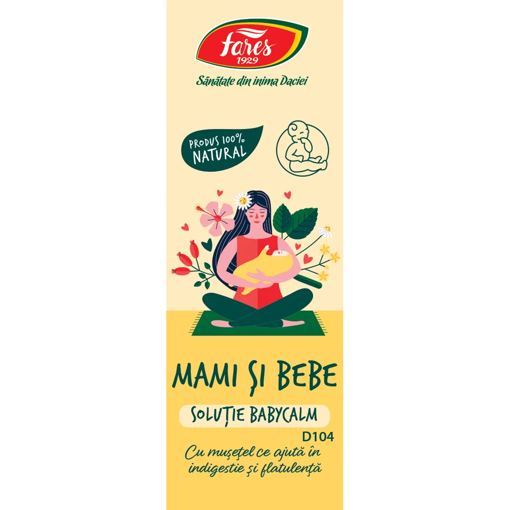 Solutie Babycalm Mami si Bebe D104, 30ml, Fares