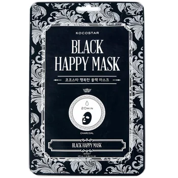 Masca de fata Black Happy Mask, 25ml, Kocostar