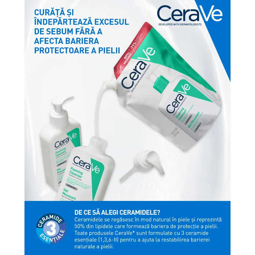 Curata si indeparteaza excesul de sebum Curata si indeparteaza excesul de sebum