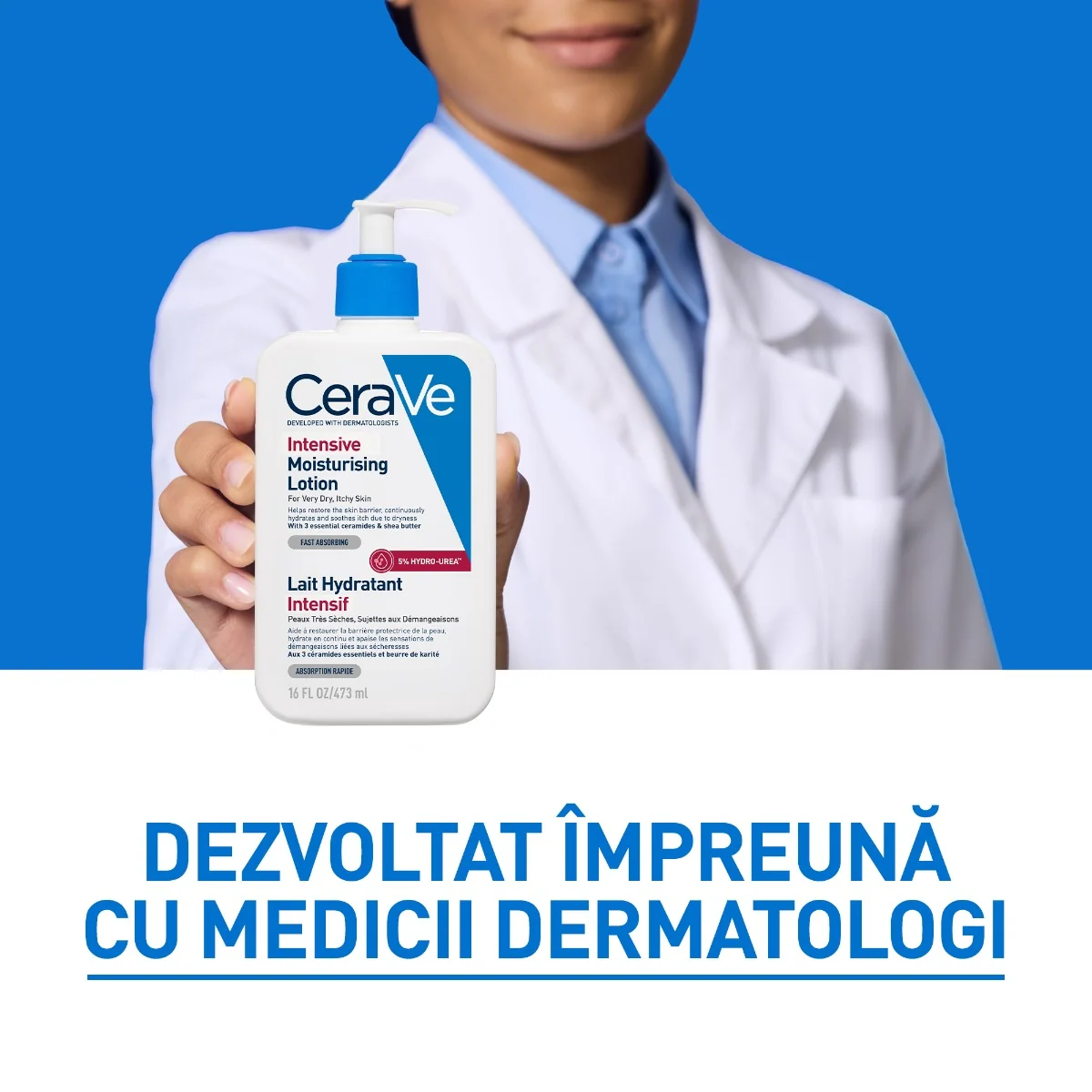 Lotiune intens hidratanta pentru fata si corp, 473ml, CeraVe
