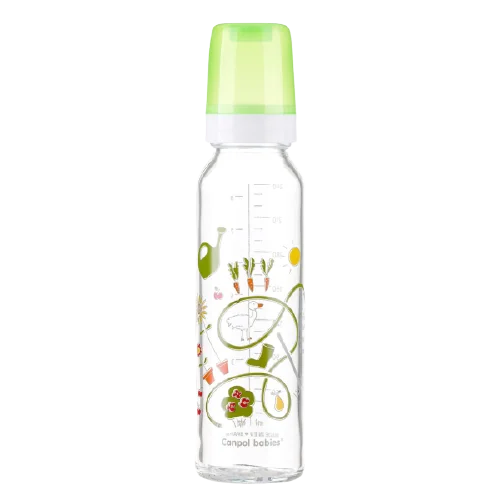 Biberon din sticla Basic, 240ml, Canpol babies