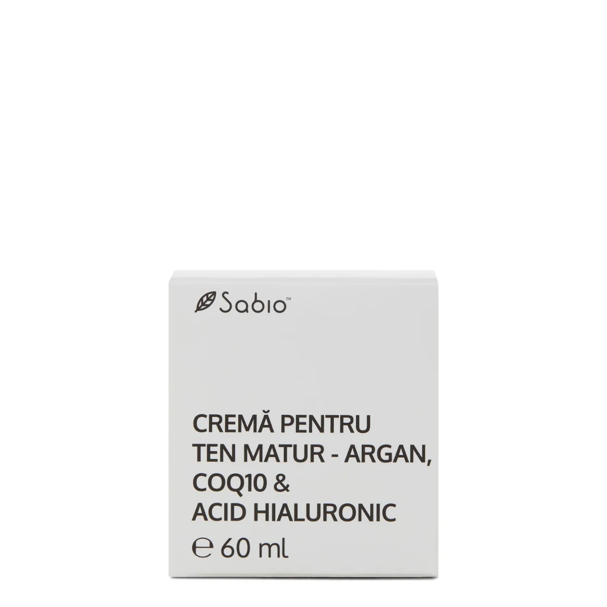 Crema revitalizanta pentru barbati cu argan + CoQ10 si hialuron, 60ml, Sabio