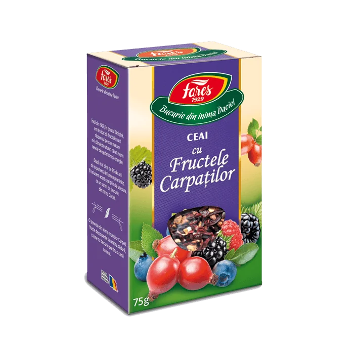 Ceai Fructele Carpatilor, 75g, Fares