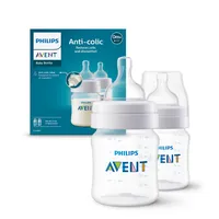 Set biberoane anti-colici pentru +0 luni SCY100/02, 2x125ml, Philips Avent