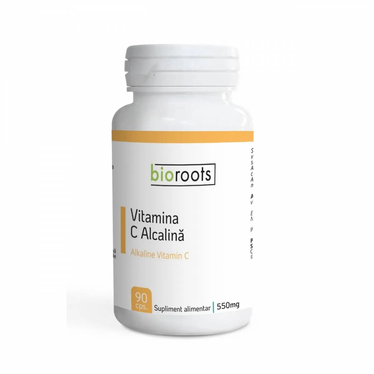 Vitamina C Alcalina 700MG, 90 capsule, Bioroots