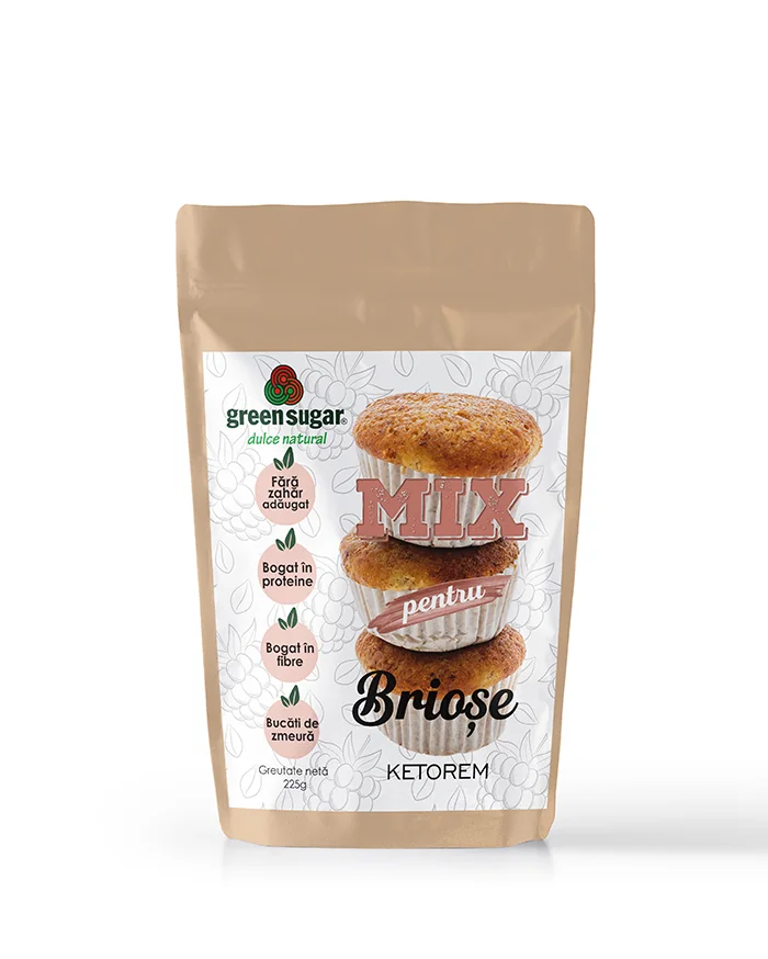 Mix pentru briose keto, 225g, Laboratoarele Remedia