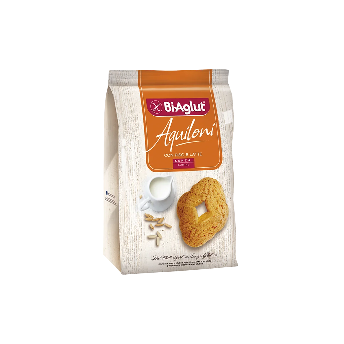 Biscuiti dietetici cu faina de orez fara gluten, 200g, BiAglut