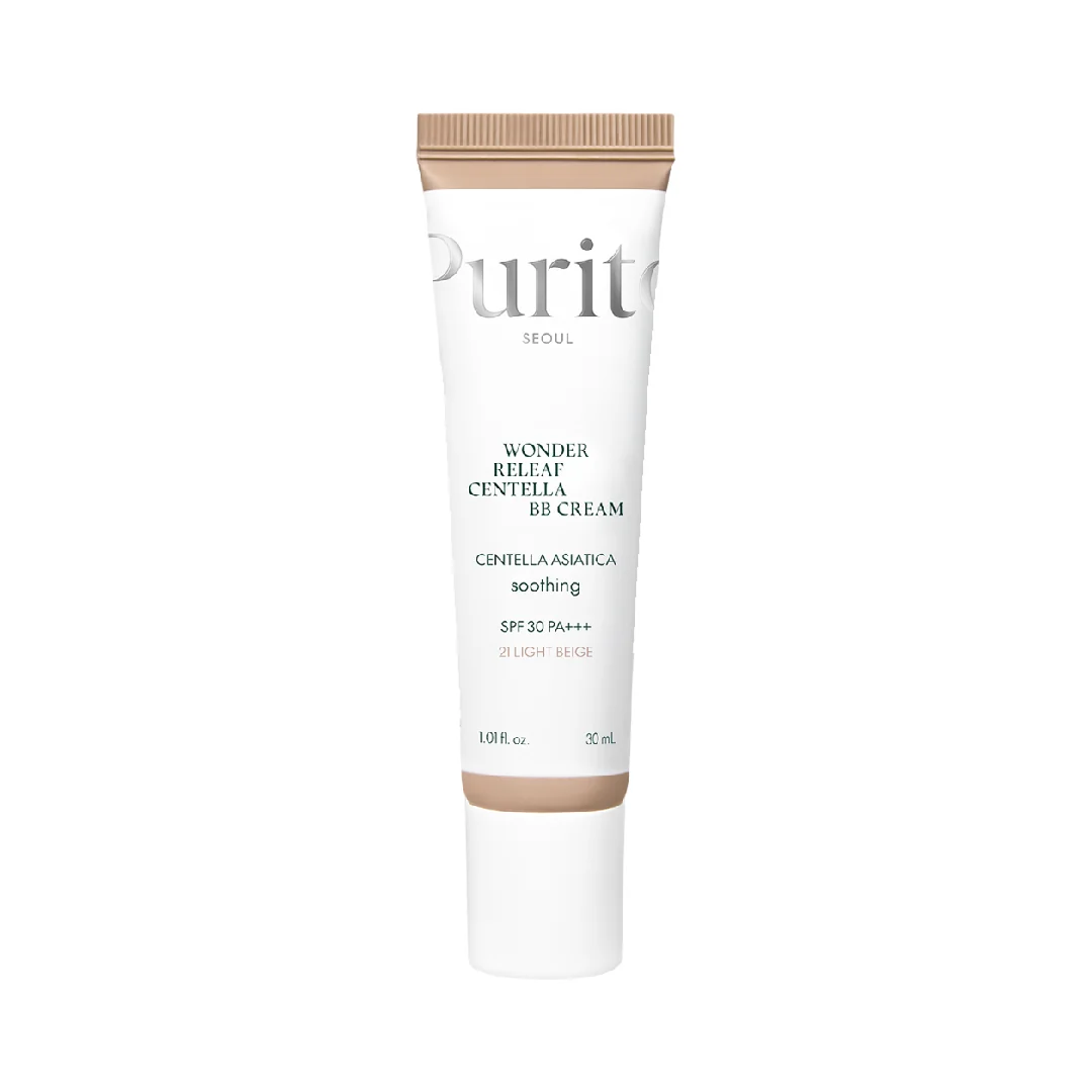BB Cream cu SPF30 PA+++ Wonder Releaf Centella 21 Light Beige, 30ml, Purito