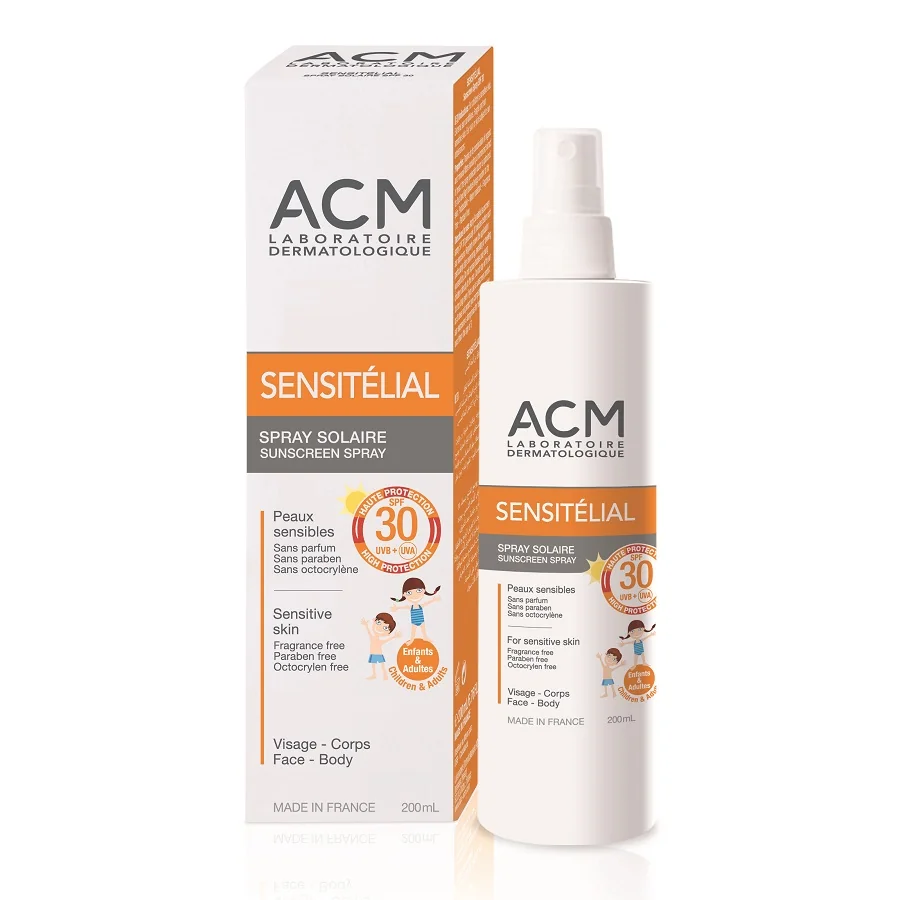 Spray Sensitelial SPF 30, 200 ml, ACM