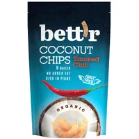 Chips de cocos cu chilli fara gluten Bio, 70g, Bettr