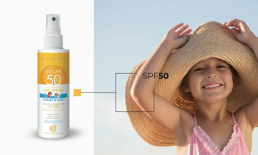 Prezentare Skinexpert by Dr. Max® Solar Lotiune spray pentru copii SPF50, 200ml Prezentare Skinexpert by Dr. Max® Solar Lotiune spray pentru copii SPF50, 200ml