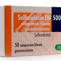 Sulfasalazina EN 500mg, 50 comprimate gastrorezistente, Krka