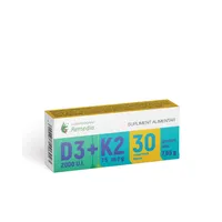 Vitamina D3 2000UI + K2 75mcg, 10 comprimate filmate, Laboratoarele Remedia