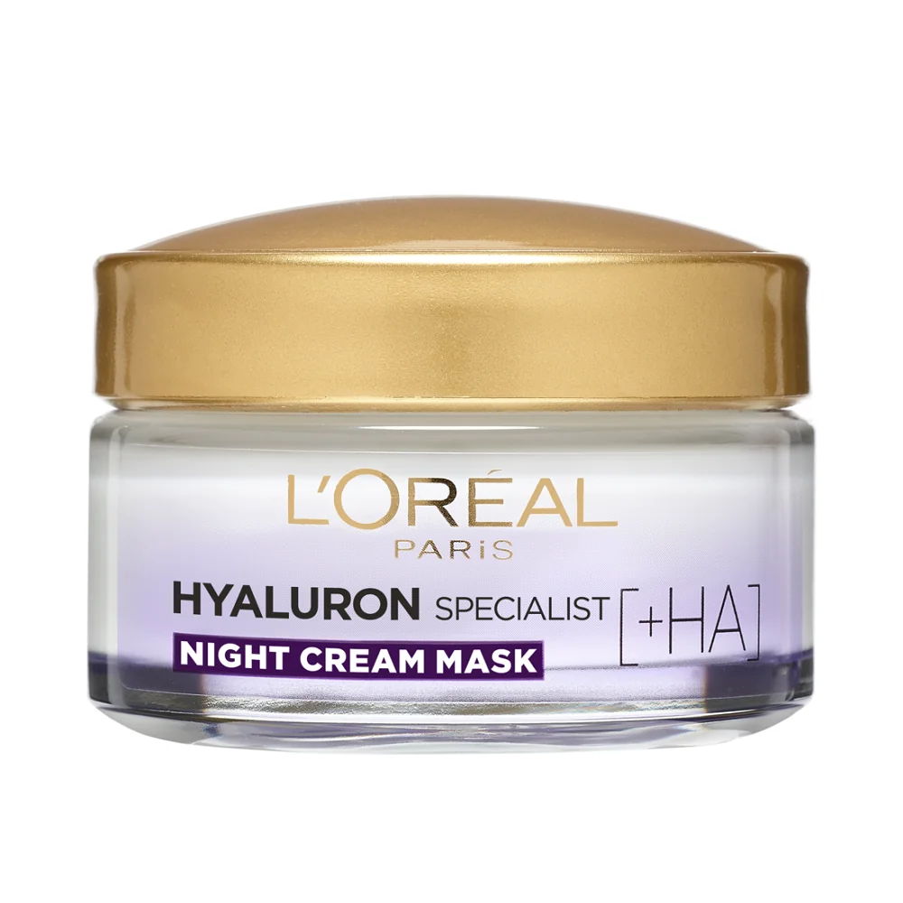 Crema antirid de noapte cu acid hialuronic, 50ml, L'Oreal Paris