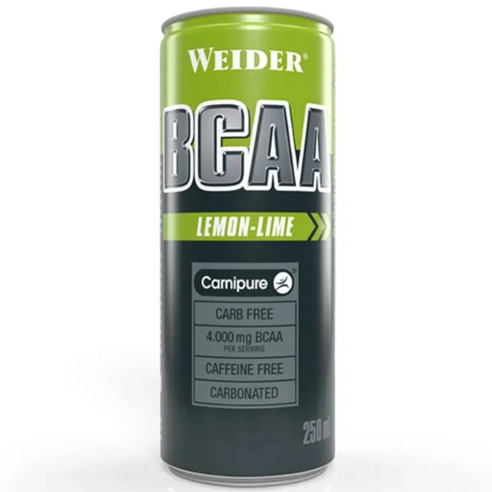  Bautura carbogazoasa cu aroma de Lemon-Lime BCAA RTD, 250ml, Weider