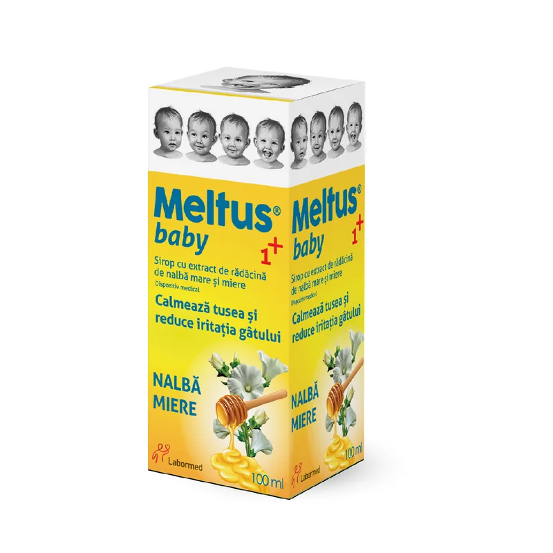 Meltus Baby sirop cu miere, propolis si extract de nalba mare ,100ml, Labormed