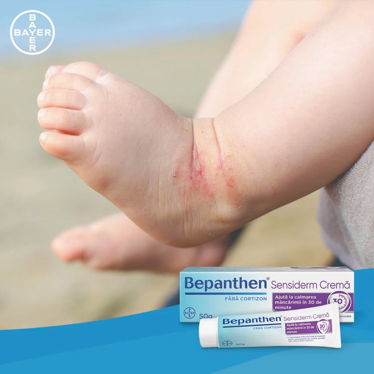 Crema Sensiderm Bepanthen, 50g, Bayer