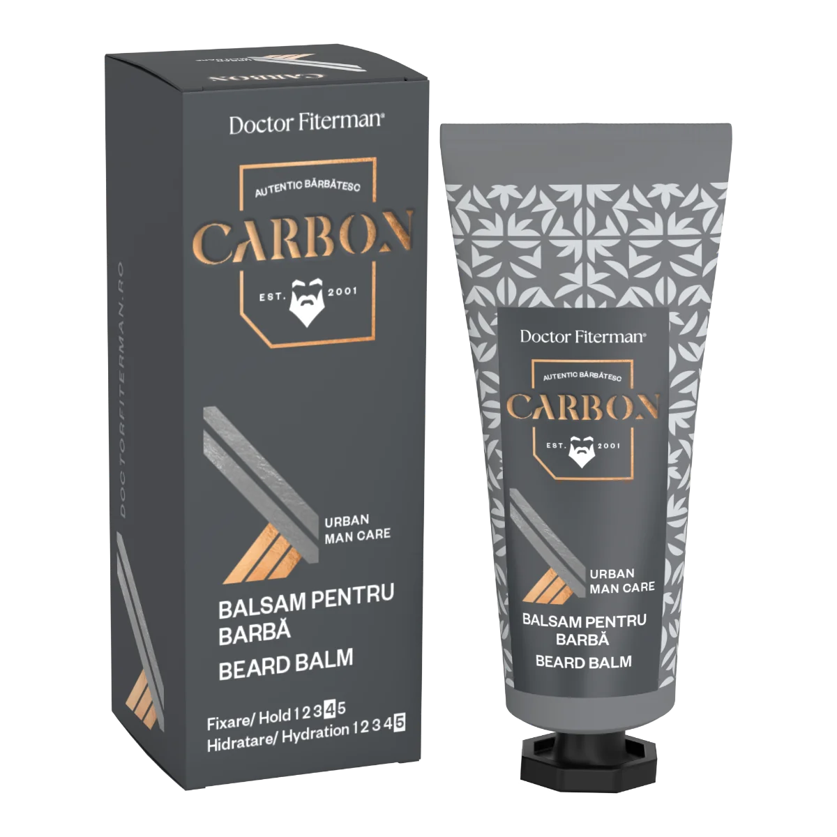 Balsam pentru barba Carbon, 75ml, Doctor Fiterman