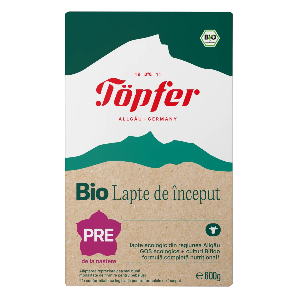 Formula lapte praf Lactana Pre Bio +0 luni, 600g, Topfer