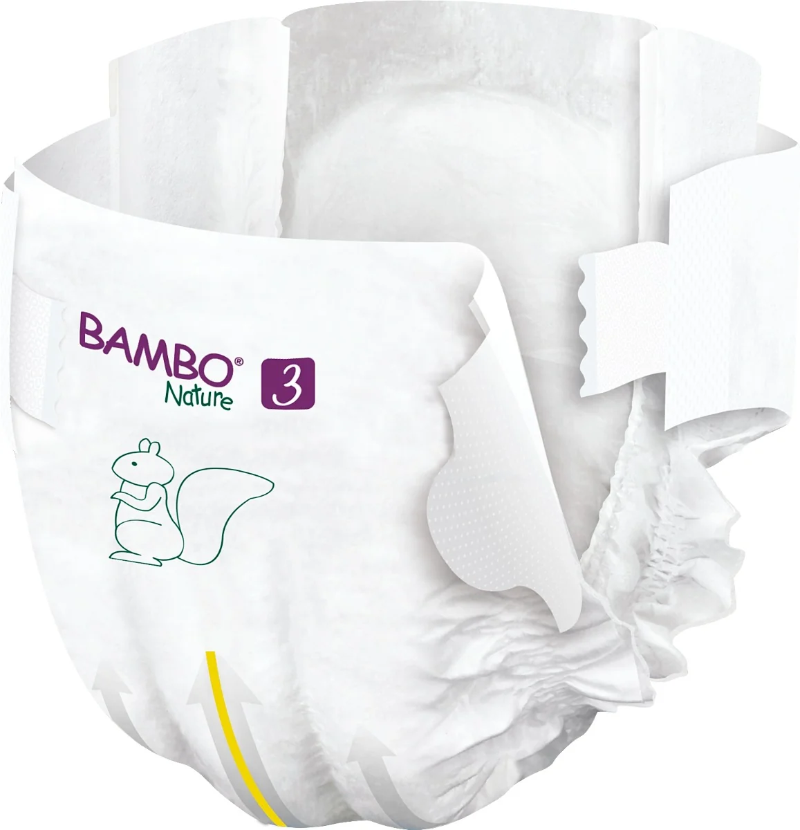 Scutece Ecolabel Nr. 3 pentru 4-8 kg, 28 bucati, Bambo Nature