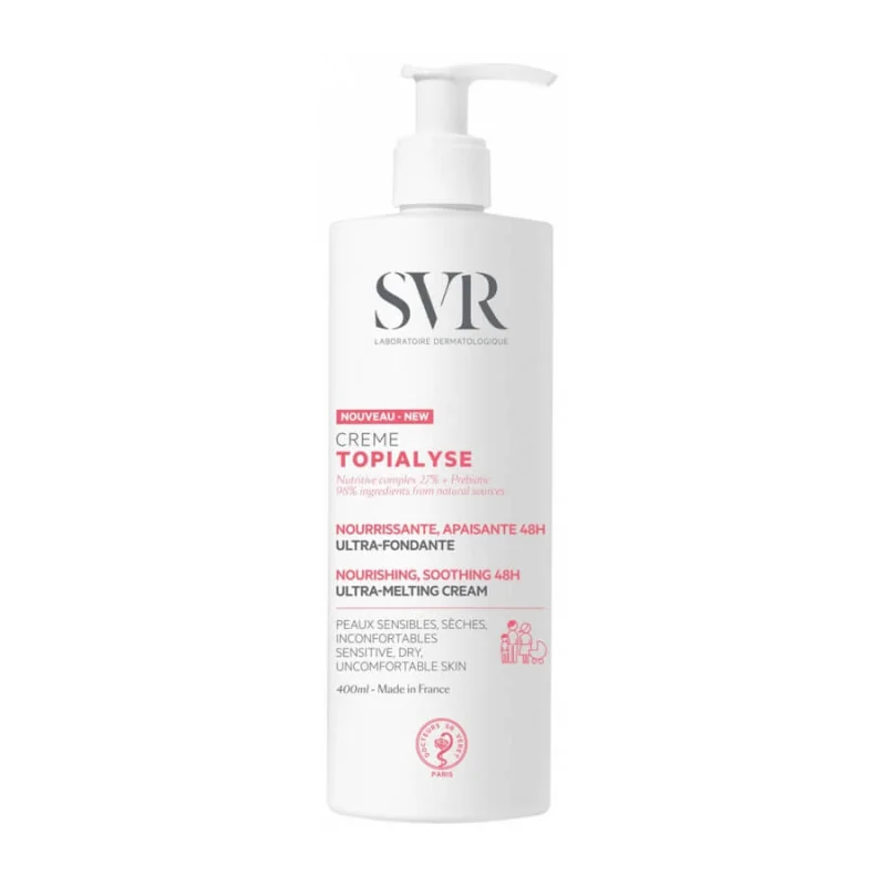 Crema emolienta Topialyse, 400ml, SVR
