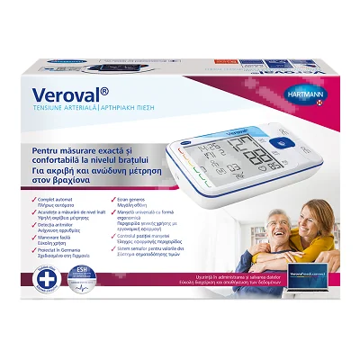 Tensiometru de brat Veroval, 1 bucata, Hartmann